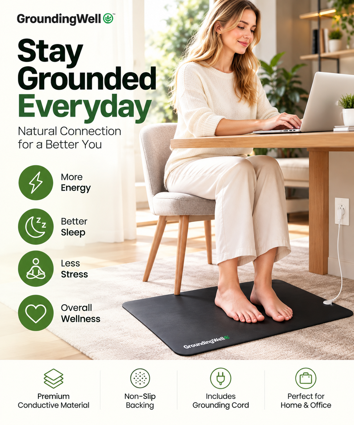 GroundingWell - Grounding Mat