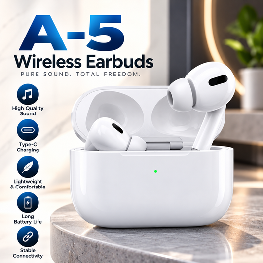 A-5 Wireless Earbuds with Type-C Charging