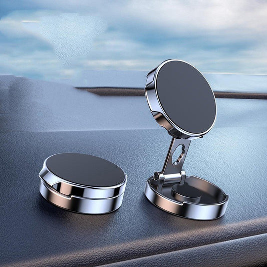 360° Rotating Magnetic Car Phone Holder – Foldable & Height Adjustable