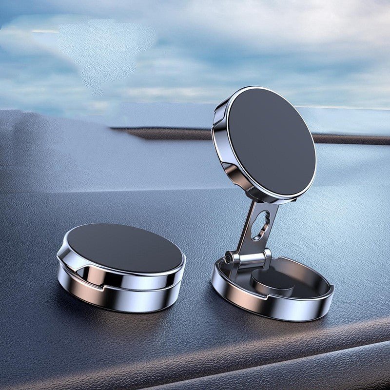 360° Rotating Magnetic Car Phone Holder – Foldable & Height Adjustable